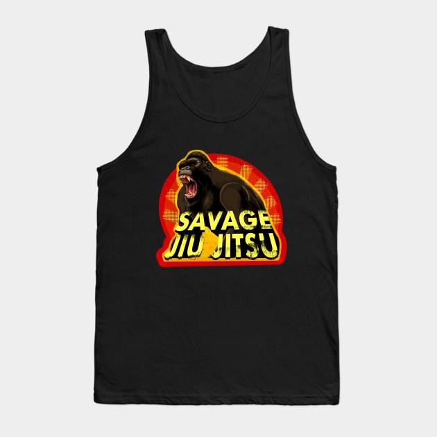 Savage Jiu Jitsu - bjj wall art - Jiu Jitsu design Tank Top by undersideland